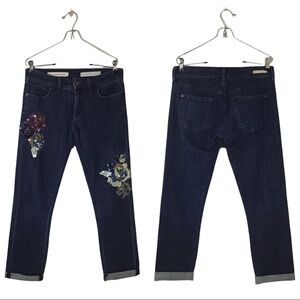 Anthropologie Pilcro and the Letterpress Mid-Rise Slim Boyfriend Sequin …